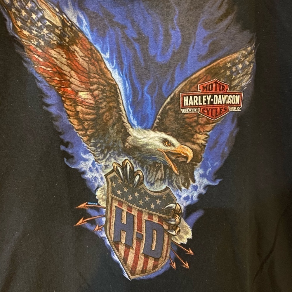 Harley Davidson t Shirt Patriotic Eagle NWT​​​​​​​​​